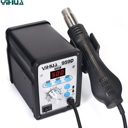 YIHUA constant temperature digital display hot air station thermostat hot air gun 959D upgraded version of air gun