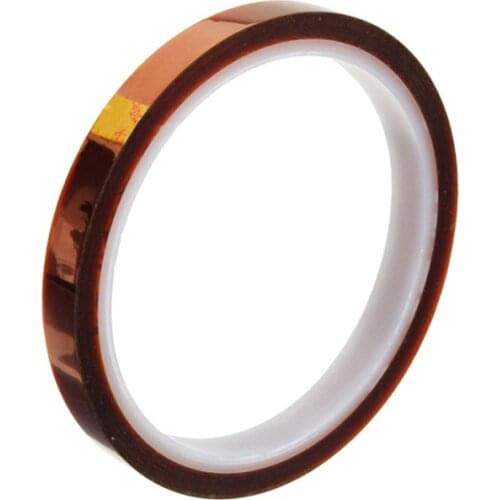 10mm 15mm 20mm 25mm X 33M Heat Tape BGA High Temperature Tape Heat Resistant Polyimide Cheaper Gold