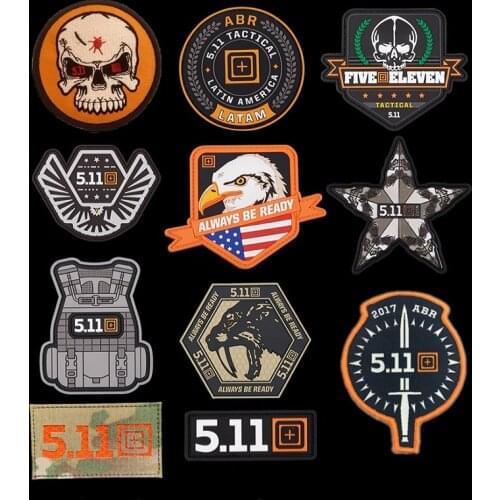 Military Patches CrossFit GAMES2020 Viking 511 Tactical Armband DIY Badge Embroidered PVC Appliques For Clothing Vest Jacket Bag