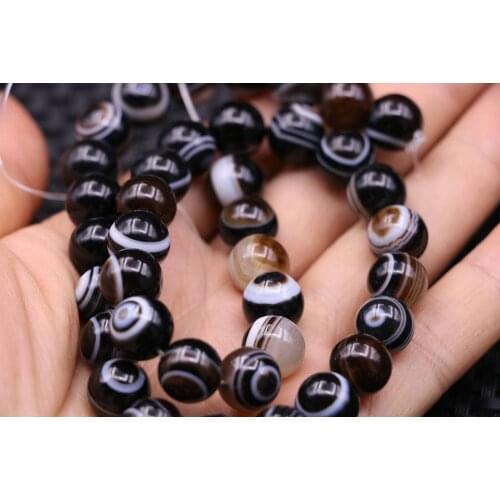 Magical Tibetan Natural eyes Totem dzi Bead 10mm 38pcs beads 1 strand