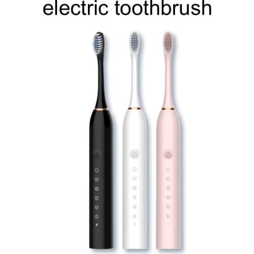 YF Electric Toothbrush Adult Timer Brush USB Charger Rechargeable Tooth Brushes Replacement Heads Set Automatic Tooth Brush