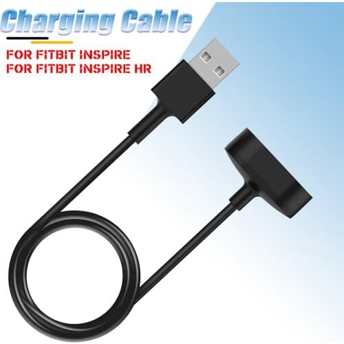 USB Smartwatch Charger Base Charging Cable Adapter Safety Fast Stable Portable Charge Accessories For Fitbit Inspire / InspireHR