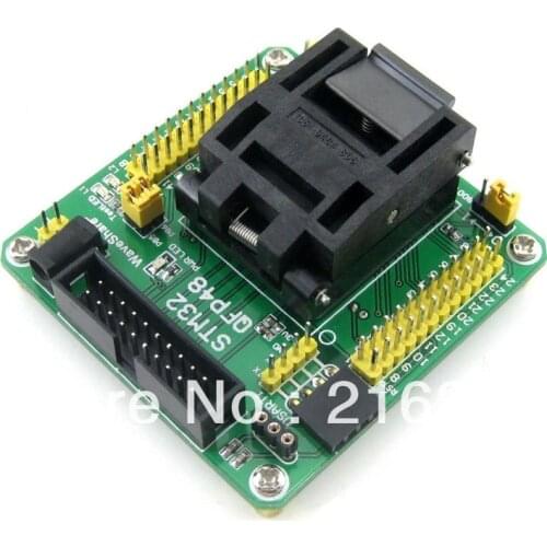 STM32-QFP48 QFP48 LQFP48 STM32F10xC STM32L15xC Yamaichi IC Test Socket Programming Adapter 0.5mm Pitch