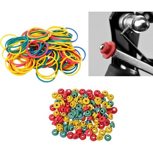 200pcs Soft Assorted Color Needle Grommets Tattoo Machine Nipples and Damping Rings Rubber Bands Tattoo Supplies Kit