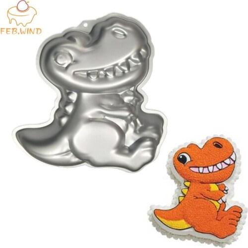 3d Dinosaur Cake Pan Aluminum Alloy Dinosaur Cake Mould 3d Cakes Baking Pans Metal Bakeware 488