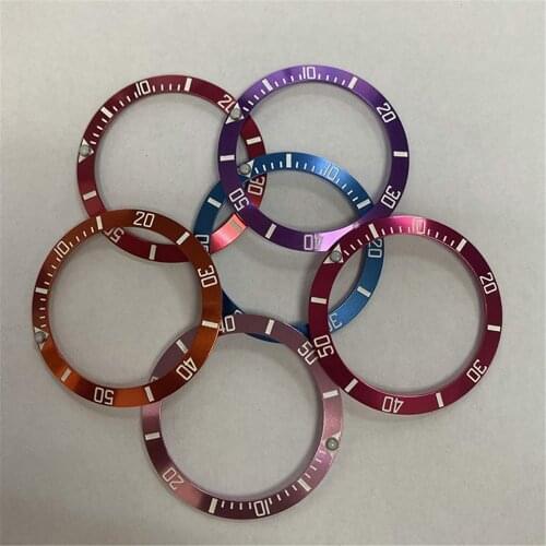 For 40mm SUB Watch Case Accessories 38mm Aluminum Watch Bezel Ring Inner Diameter 30.8