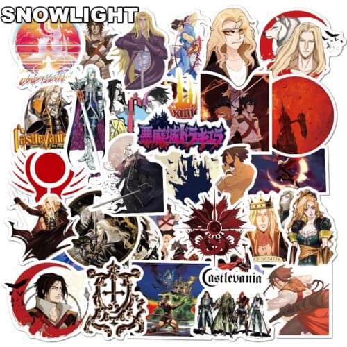 10/30/50pcs/pack Cartoon Game Castlevania Luggage Stickers For Suitcase Laptop Skateboard Cool Laptop Waterproof Stickers