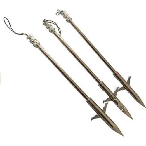 6PK 6.2" slingshot arrow points catapult arrow heads for fishing silver color