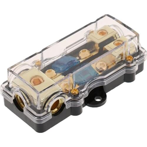 Car 60A Audio Fuse Holder Power Distribution Block Fusebox Universal