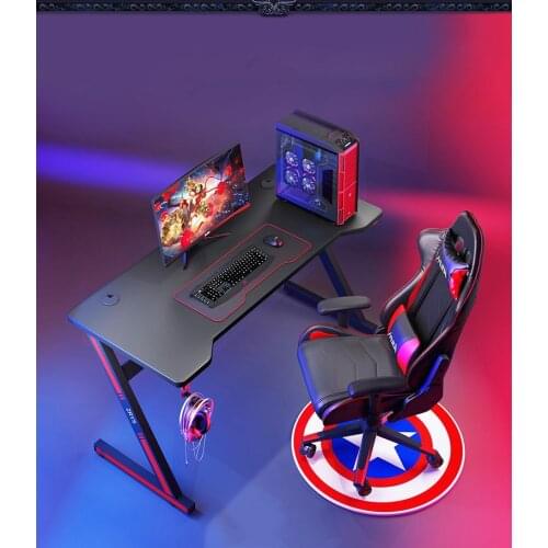 Black Gaming Table Computer Desktop Table Game Home Live Desk (not including chair, computer)