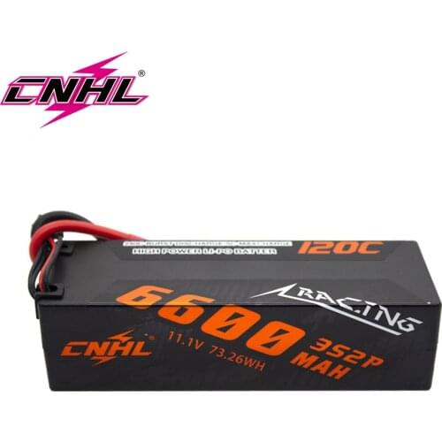 CNHL Lipo 3S 11.1V 6600mAh Battery 120C Racing Series HardCase T Deans For RC Evader BX Car Boat Truck Truggy Buggy