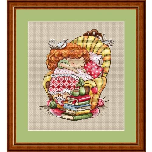 ZZ1856 Decoration Home Decor New Arrival Homfun Craft Christmas Cross Stich Set NO Hoop Counted DIY Cross Stitch Kit Painting