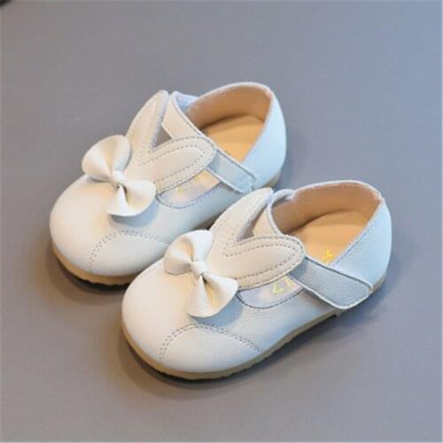 2021 new Childrens Sandals Girls Comfortable Casual Beach Shoes For Girls Rabbit Ear Leather Princess Shoes Cute Kids Sandals