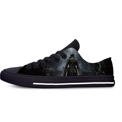 Game Bloodborne Cthulhu Hot Cool Fashion Casual Canvas Shoes Low Top Breathable Lightweight Sneakers 3D Print For Men Women