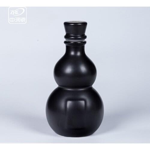 Ceramic Vintage Hip Flask Chinese Style Alcohol Flask Liquor Bottle Flagon Gourd Butelki Na Alkohol Household Drinkware ED50JH