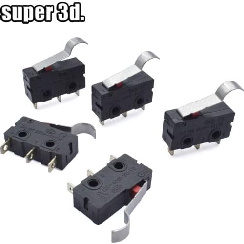 1/5/10pcs 3D Printer Limit Switch Push Button Switch KW12 Micro Limit Sensor Auto Switch 3Pins Micro 5A 125 250V