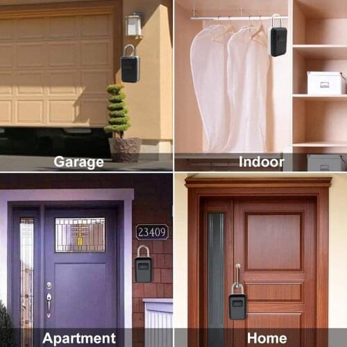 Storage Box Password Key Box Password Box Hanging Key Storage Box Aluminum Alloy