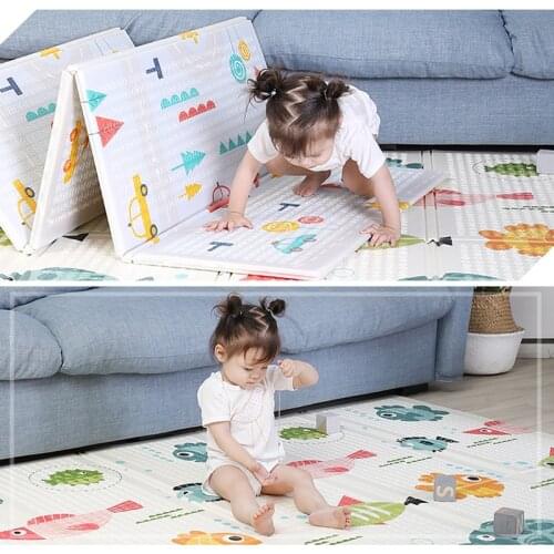 Toys For Children Foldable Baby Play Mat 200X180X1cm Toddler Thick Crawling Pad Waterproof Kids Rug ABC Puzzle Carpet