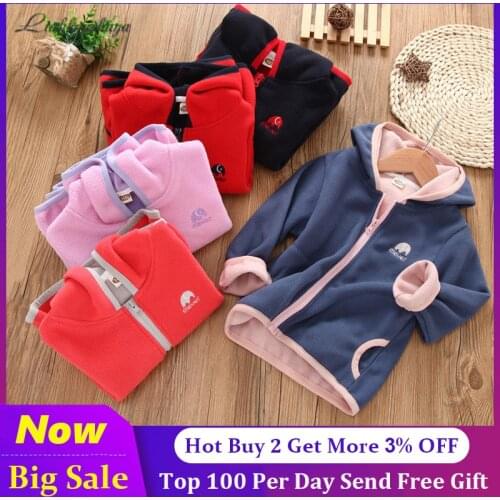 Jacket For Girls/Boys 2020 Fashion Children Spring Autumn Outerwear With Hoodies Sweater Girls Warm Coat Spring Clothes 2-12 Y