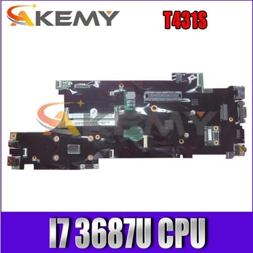 Akemy For Lenovo Thinkpad T431S Laptop Motherboard FRU 04X0792 CPU I7 3687U DDR3 100% Test Work