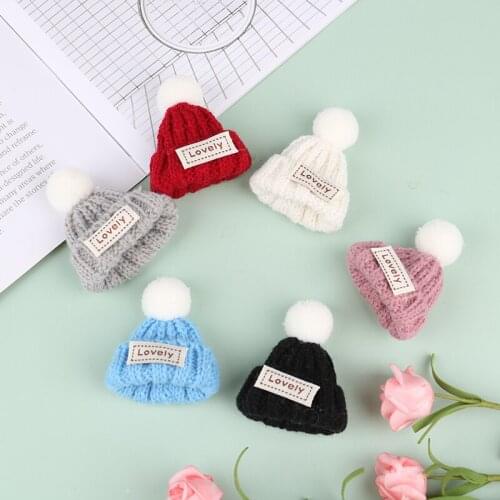 1Pc 1/6 Dollhouse Miniature Lovely Hat Cap for Kids Birthday Gift Dolls Accessories 5cm*6cm