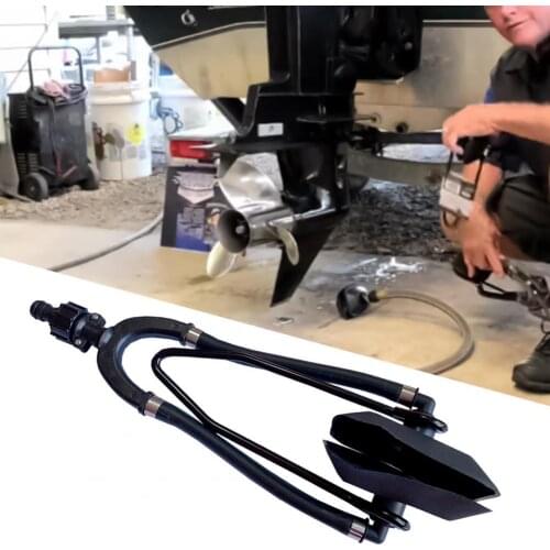 Motor Flusher Rectangular Dual Water Feed Nylon Ear Muffs Outboard Engine Flusher for Boat