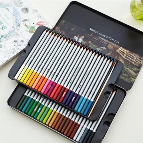 Deli Water Color Professional Hand Drawn Soluble Painting Pencil Colour Pencil Colored Pencils Color Pencils Color Pencil Set