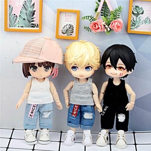 New ob11 obitsu 11 doll clothes summer clothes for ob11 molly 1/12 BJD,body9,YMY,DDF doll accessories boy girl gift