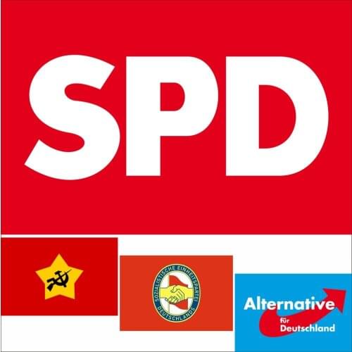 Sozialdemokratische Partei Deut Flag 3x5ft 90x150CM Polyester Double Stitched High Quality Banner