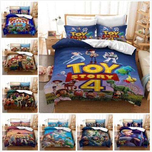 Toy Story Sherif Woody Buzz Lightyear bedding set Children Cartooon Adult duvet cover bedroom decora boys single queen king size