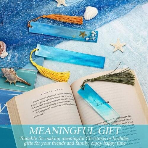 Silicone Bookmark Molds Rectangle Shape Epoxy Resin DIY Mould for Pendant Jewelry Ornament Making Molds Handcraft Accessories