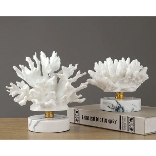 NORDIC ART RESIN CORAL CRAFTS DECORATIONLIVING ROOM TV CABINET CAFE CLOTHING STOREFURNISHINGS MODERN HOME DECORATION ACCESSORIES