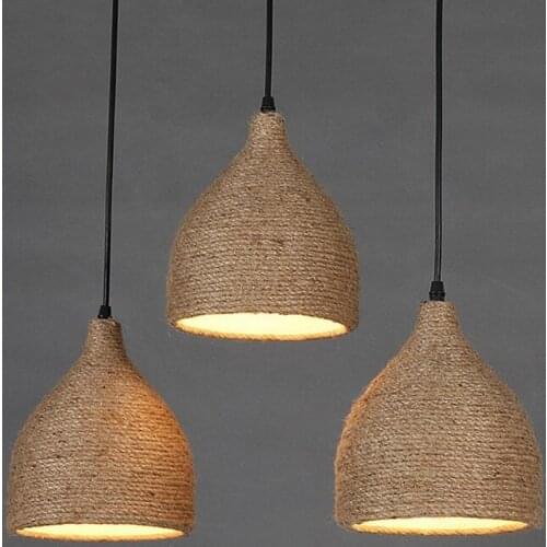 Nordic europe led iron led stone kitchen dining bar hanging lamp retro lamp living room lights livingroom dining rooom