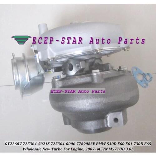 Turbo GT2260V 725364-0005 725364-0006 725364-7 725364 11657789083E 11657789083J 7789081G For BMW 530D E60 E61 730D E65 M57N 3.0L