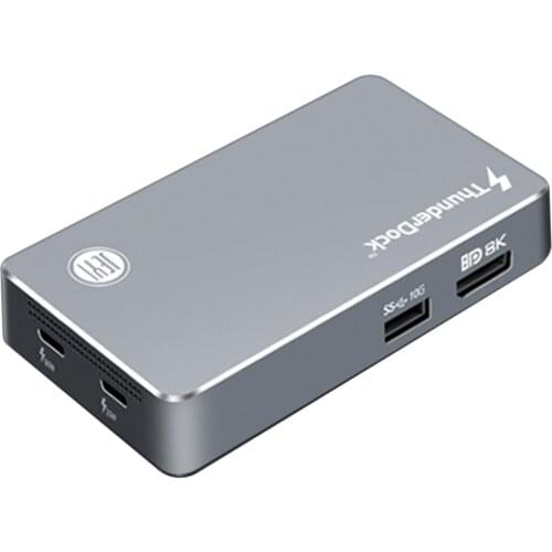 JEYI ThunderDock ThunderBolt3 ThunderBolt4 JHL7440 Storage for NVME SSD TYPEC3.1 PD charger USB C3.1 DOCK m2 M.2 PCIE SSD DP8K