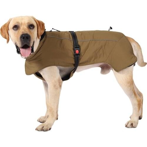 Waterproof Large Dog Clothes Winter Warm Coat Reflective Pet Jacket soft cotton Dog Clothing Vest For Small Medium big Dogs