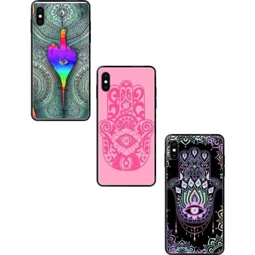 Youth For Galaxy A5 A6 A7 A8 A10 A10S A20 A20S A20E A21S A30S A40 A50 A70 A71 A70E 2017 2018 Hamsa Hand Of Fatima Shining Cute