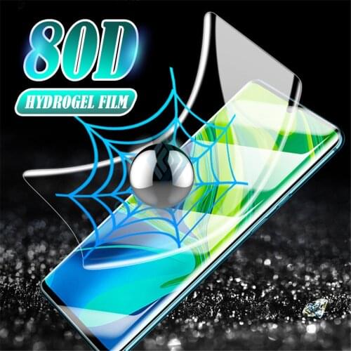 80D HD Full Cove For Xiaomi Mi Mix 2S 3 Hydrogel Film For Mi 9 9T Note 10 Screen Protector For Redmi Note 4X 5 6 7 8 9 8T 9s Pro