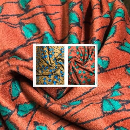 108cm Wide Knitted Mink Velvet Fabric New Autumn and Winter Wool Jacquard Cloth for Dress Clothing Sewing Material Per Meter