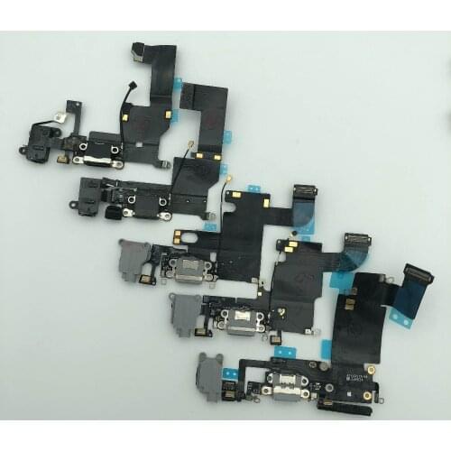 2pcs Original New Parts For phone 5/5S/6/6 plus/6S plus/7/7 plus USB Charging Port Dock Connector damaged Parts Replace repair
