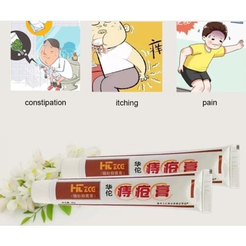 5PCS Huatuo Hemorrhoids Cream Treatment Repair Pain Relief Strong Ointment Internal Hemorrhoids External Anal Fissure