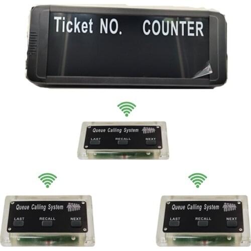 Queue Paging System Wireless Queue Call System Dot Matrix Display Show Tickets Number Can Change Language