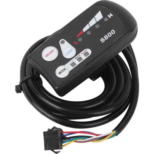 Electric Bike Display Universal 36V/48V Waterproof LED Display Control Panel With Headlight Wiring for Electric Bike Scooter