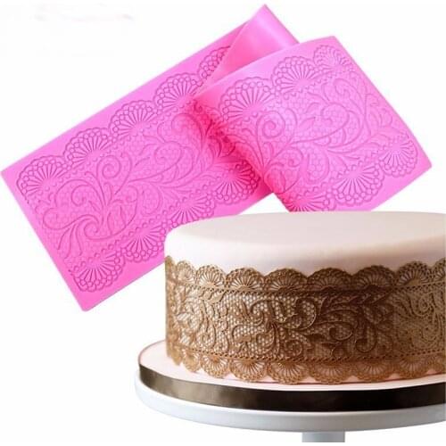 DIY Cake Pattern Rim Mould, Chocolate Mould, Plum Blossom Lace Mould, Baking Cake Decoration Accessories