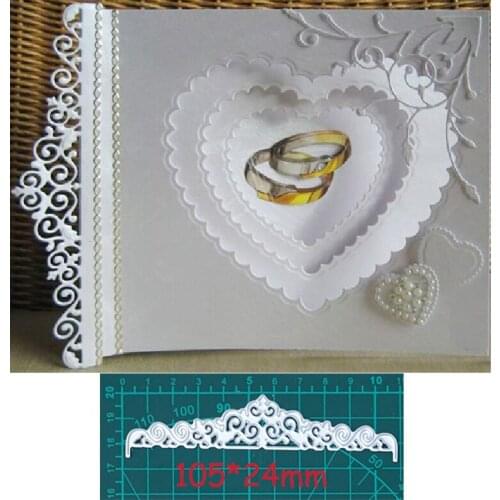 Imperial Crown Lace Frame Metal Cutting Dies For Stamps Scrapbooking Stencils DIY Paper Album Cards Decor Embossing 2020 New