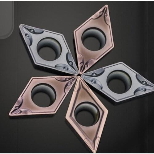 GULING 10PCS CNC blade stainless steel special DCMT070204-TM diamond shaped inner hole machine tool clamping lathe tool blade