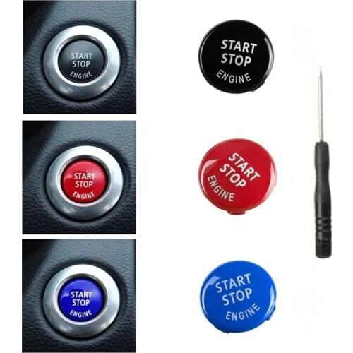 Fit for BMW E87 E60 E83 E84 E89 for BMW E90 E91 E92 E93 Car Engine Start Button Replace Cover Stop Switch Accessories car Decor