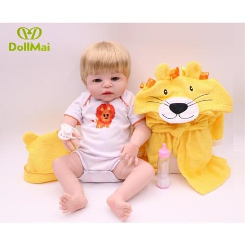 55cm bebes reborn real Silicone Baby Doll Girl newborn Lifelike Baby-Reborn Princess Doll Birthday Gift Girl Brinquedos