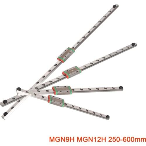MGN12H MGN9H Linear Guide Rails High Quality Carriage Slider Block 200 350 600 400MM For CNC BLV MGN Cube Axis 3D Printer Parts