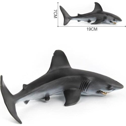 Simulation Shark Marine Animal PVC Model Figurine Table Ornament Education Toy